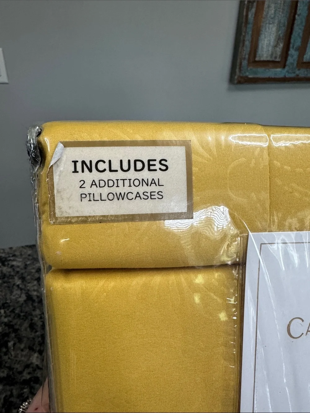 Catherine Malandrino 6 piece Queen Sheet Set - Mustard Yellow NEW